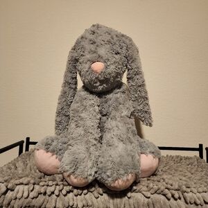 Goffa - Gray and Pink Plush Bunny Toy
